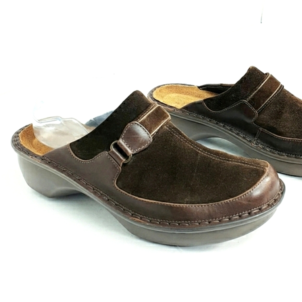 NAOT Fiord walking Clog leather suede comfort slip-on padded insoles 39